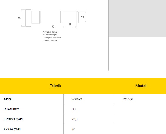 BİJON AS 900 ARKA KALIN DİŞ -L-